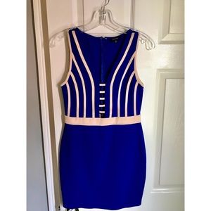 Royal blue mini dress
